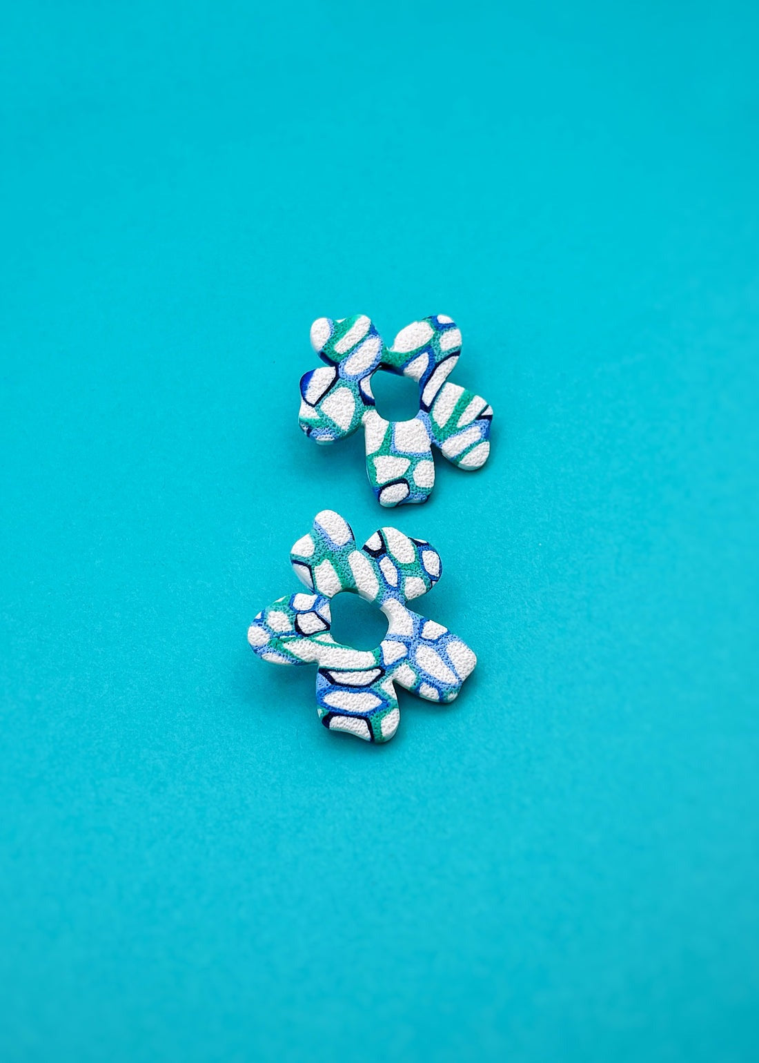 Série Bleu Océan Boucles d'oreilles