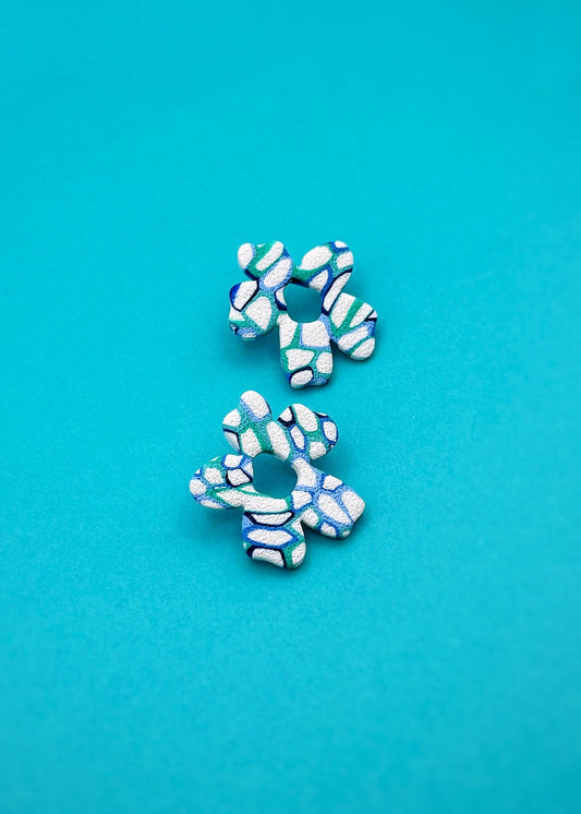 Série Bleu Océan Boucles d'oreilles