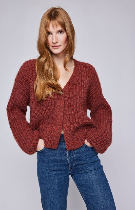 Ilène Cannelle Cardigan en tricot