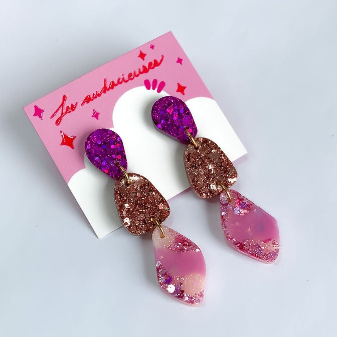 Gisèle Lotus Boucles d'oreilles