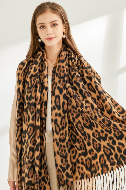 Laura Léopard - Echarpe douillette