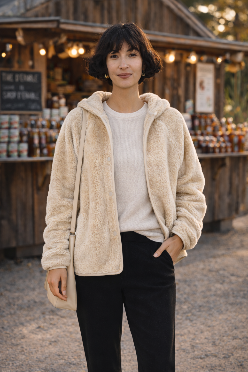 Mali Crème - Veste doudou extra douce