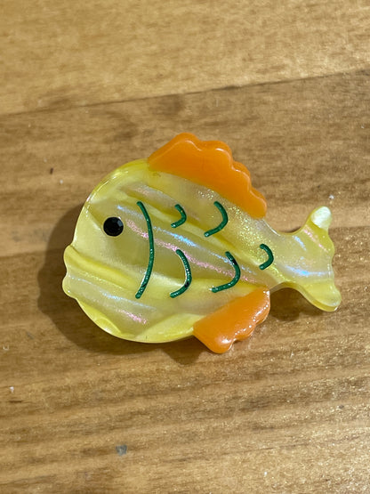 Animaux de la Mer Mini Pinces à cheveux en acétates colorés