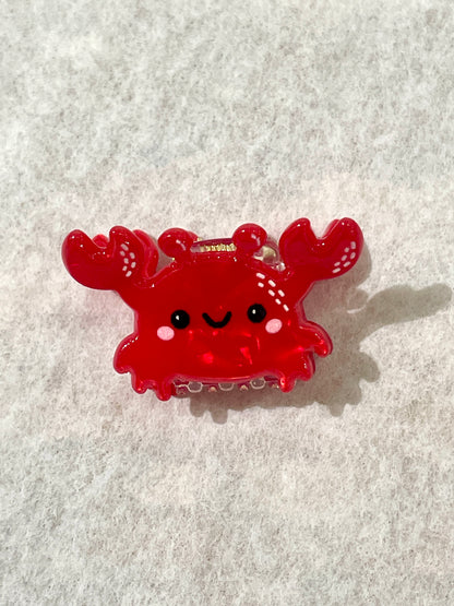 Animaux de la Mer Mini Pinces à cheveux en acétates colorés