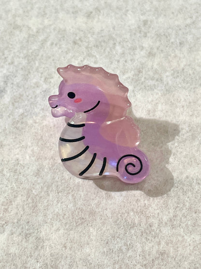 Animaux de la Mer Mini Pinces à cheveux en acétates colorés