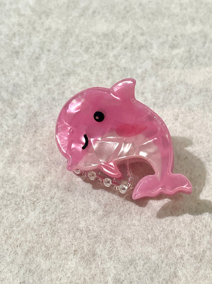 Animaux de la Mer Mini Pinces à cheveux en acétates colorés