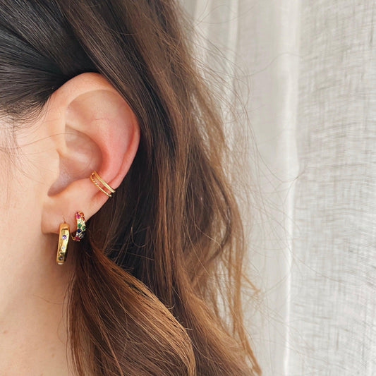 Double Mixte Or Ear cuff