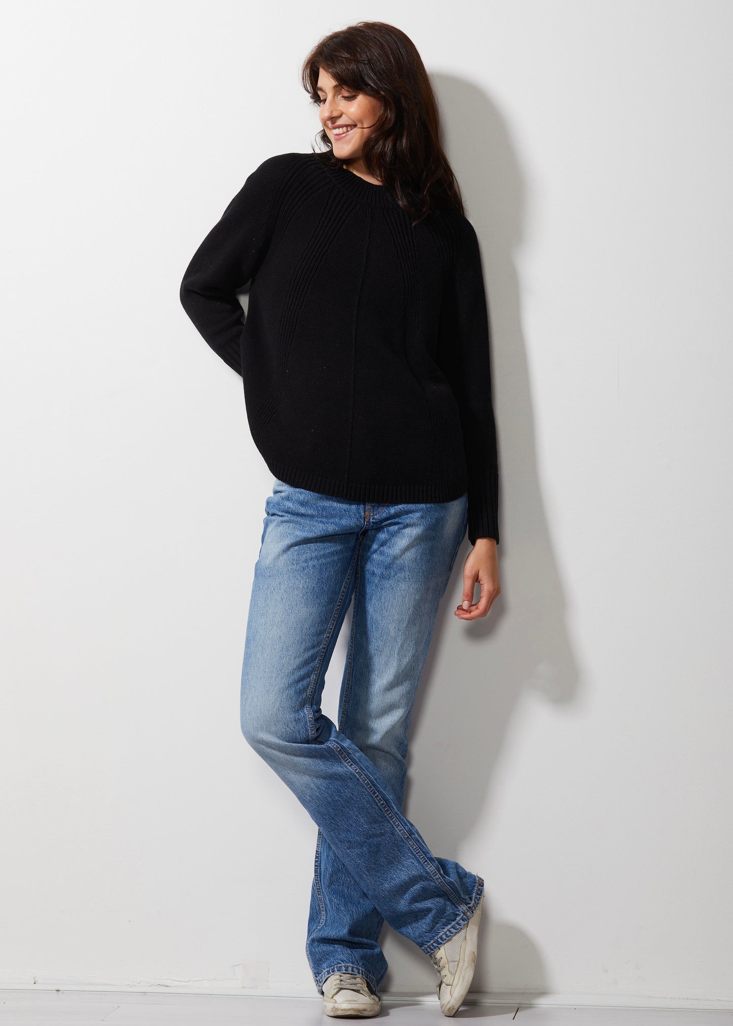 Shopie Noir Pull en coton