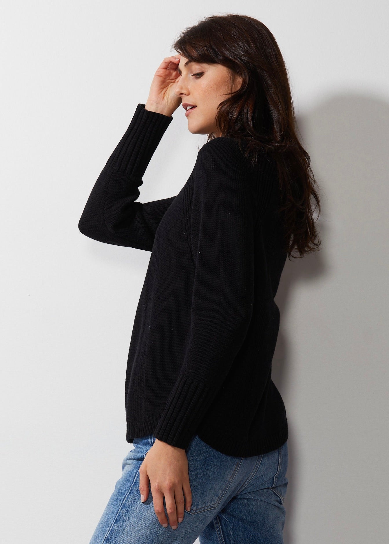 Shopie Noir Pull en coton