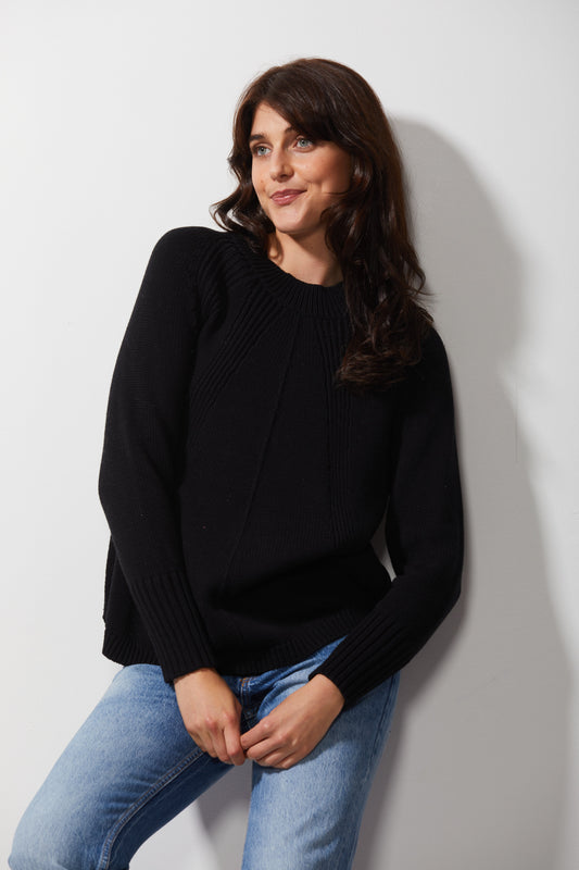 Shopie Noir Pull en coton