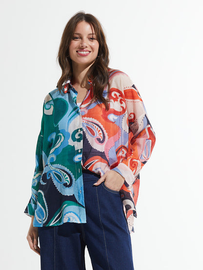 Charlotte Couleur - Chemise légère et coloré en coton