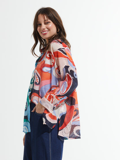 Charlotte Couleur - Chemise légère et coloré en coton