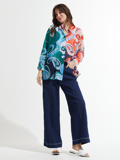 Charlotte Couleur - Chemise légère et coloré en coton