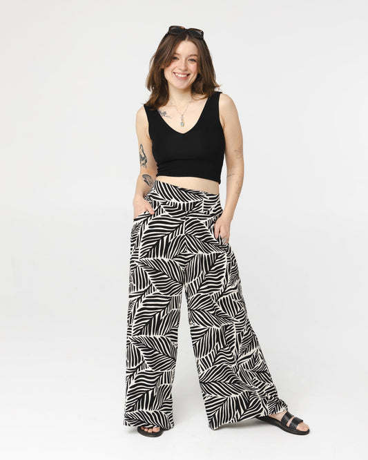 Pantalon Prague -  Noir et blanc motifs