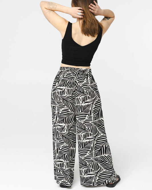 Pantalon Prague -  Noir et blanc motifs