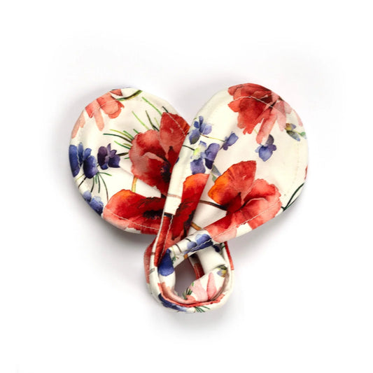 accessoire chignon fleurs des champs en coton Oeko-Tex

