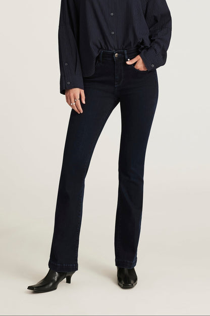 Vicky bleu foncé - Jeans Bootcut taille mi-haute