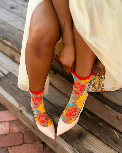 Art Deco - Chaussettes transparentes résistantes ultra tendances