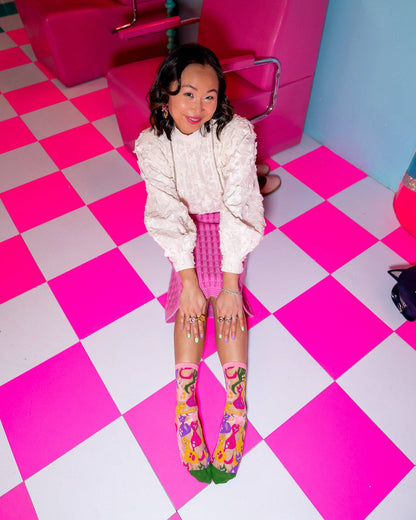 Chaussettes Transparente Dopamine Cats Qualité Supérieure