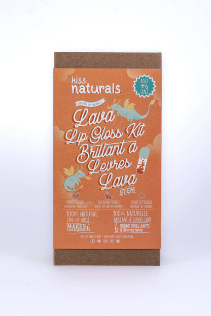Kit de brillant à lèvres Kiss Naturals DIY Lava (enfants)
