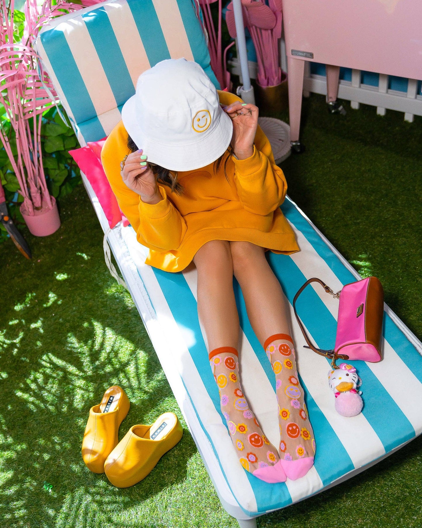 Smiley Face - Chaussettes transparentes