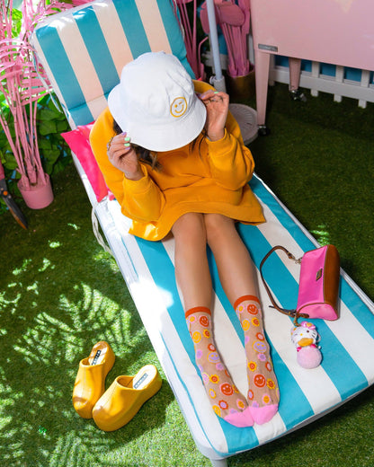 Smiley Face - Chaussettes transparentes