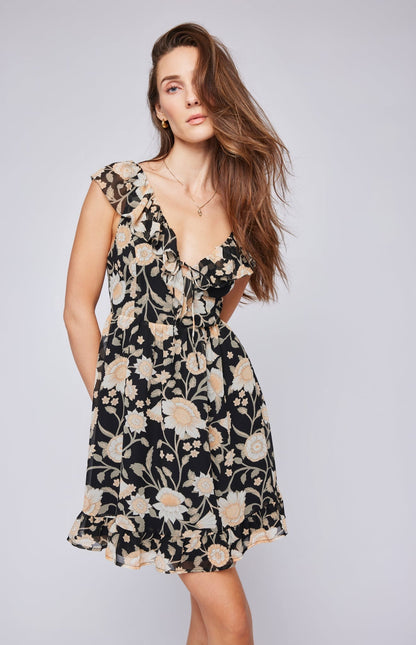 Cecilia Noir - Robe courte élégante