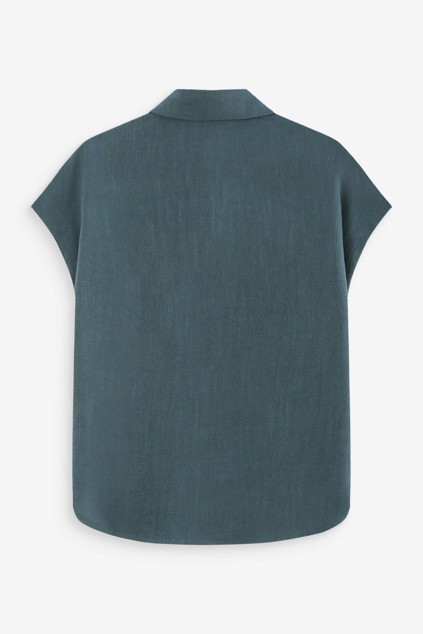 Chemise émeraude vue de dos avec coupe fluide