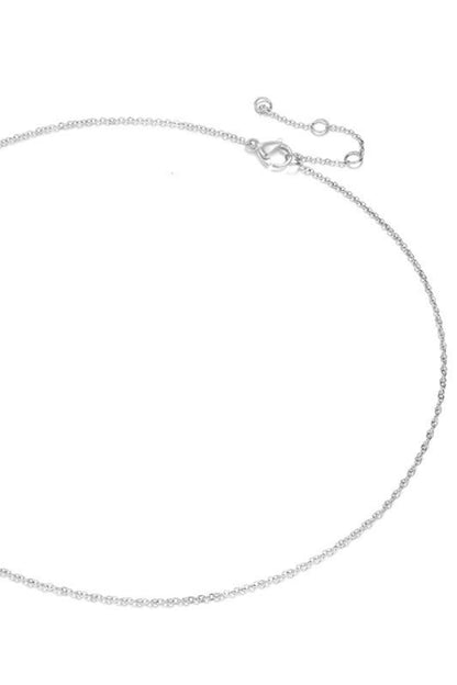 Chaîne délicate couleur argent – finition brillante et fine