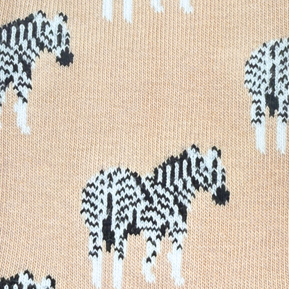 Chaussettes imprimé zèbre