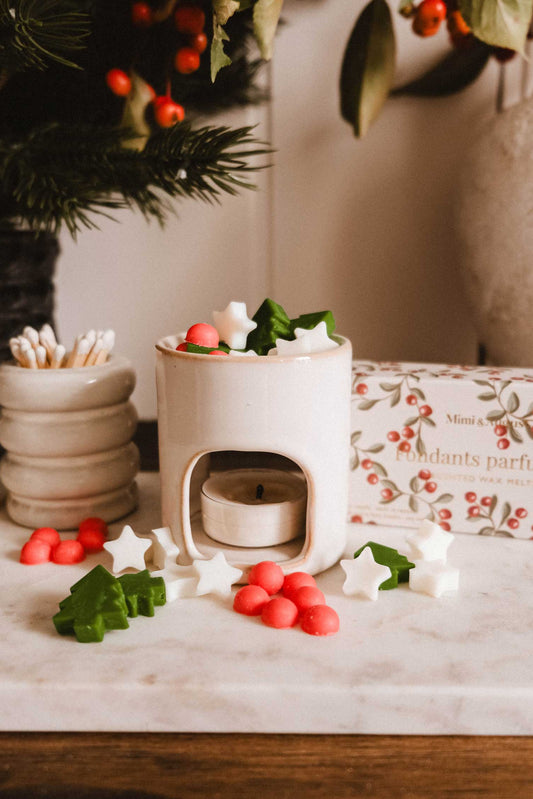 Diffuseur Mini Aroma en céramique avec cubes parfumés – diffusion douce et déco chaleureuse