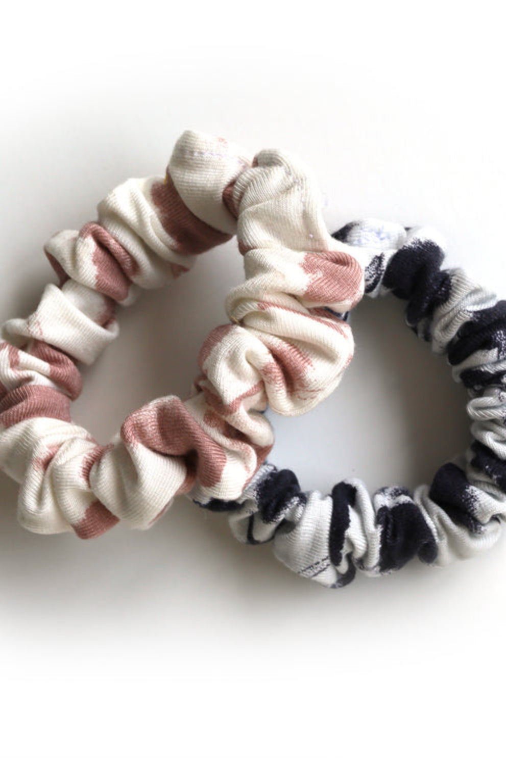 Ensemble de deux chouchous doux en rayonne de bambou certifiée Oeko-Tex