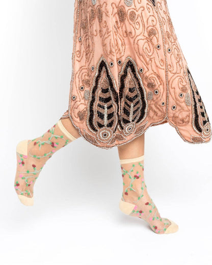 Rosettes - Chaussettes transparentes résistantes ultra tendances