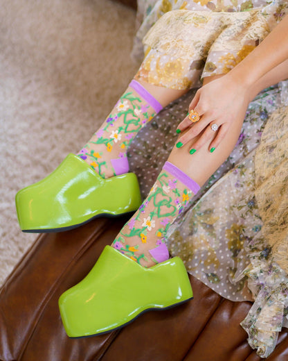 Bouquet - Chaussettes transparentes résistantes ultra tendances