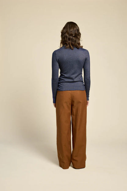 Vue dos du haut ajusté manches longues Twilight Facette