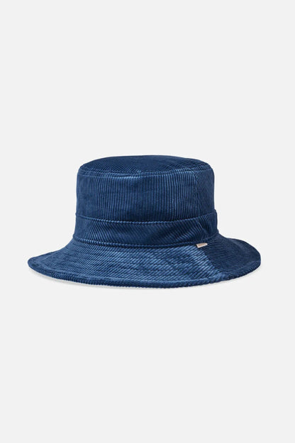 Petra Joe Bleu - Bucket Hat en velours côtelé 100 % coton