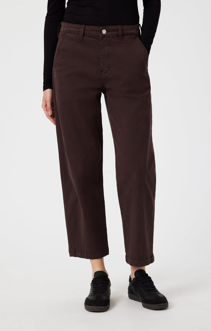 Lauren Espresso - Pantalon droit Chino doux