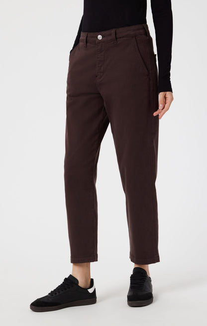 Lauren Espresso - Pantalon droit Chino doux