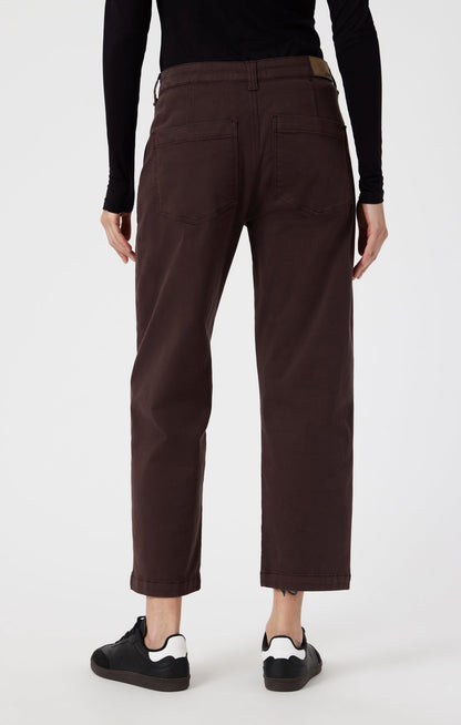 Lauren Espresso - Pantalon droit Chino doux