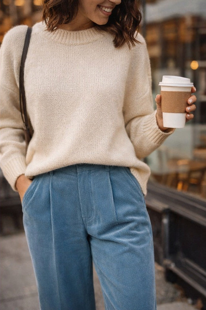 Lola Bleu - Pantalon velours côtelé