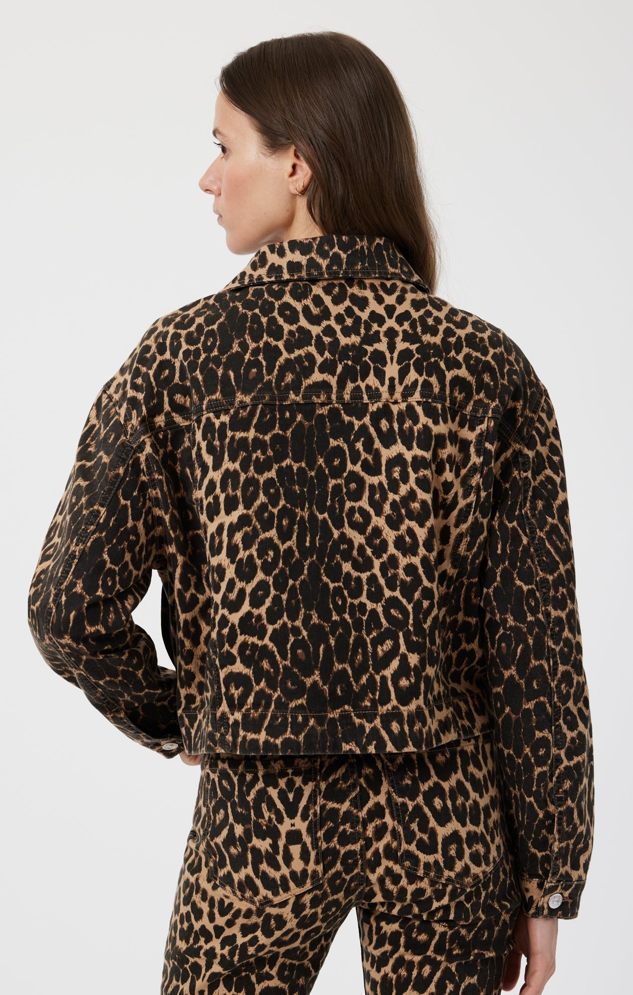 Maren Leopard Veste en jeans