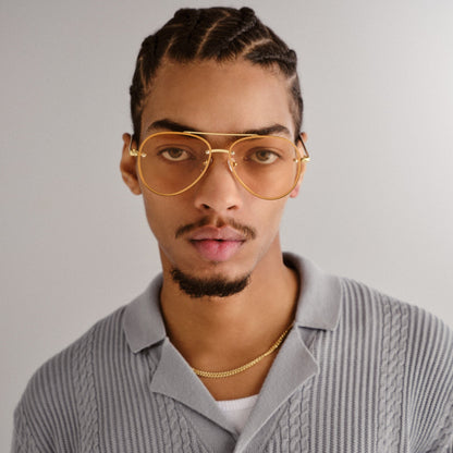 Mirzam Or brillant Lunettes de soleil