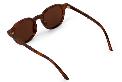 Détail des branches pliables des lunettes Nika tortoise marron – design fonctionnel