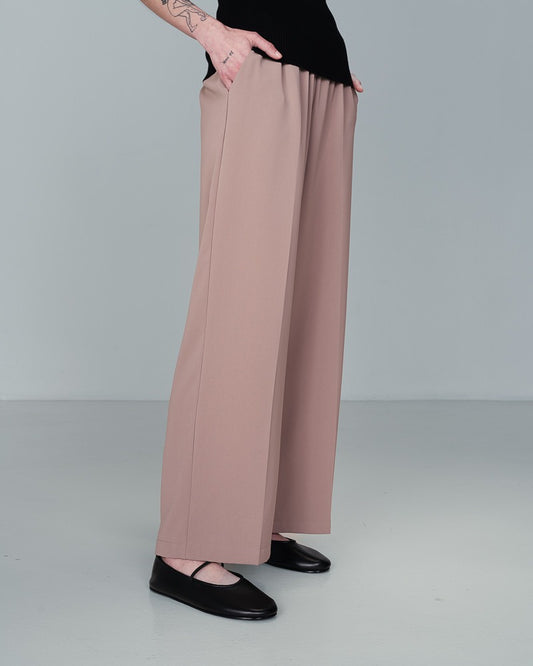 Noblesse Taupe Pantalon fluide