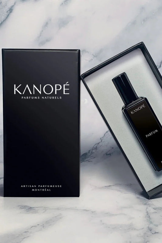 Parfum Secret Kanopé dans son coffret elegant – parfum vegan artisanal