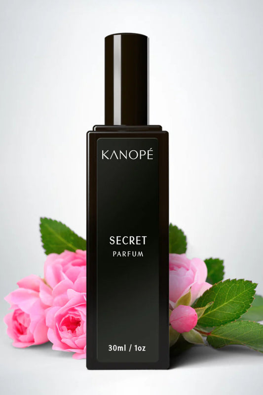 Flacon de parfum Secret Kanopé noir mat – parfum naturel non genre