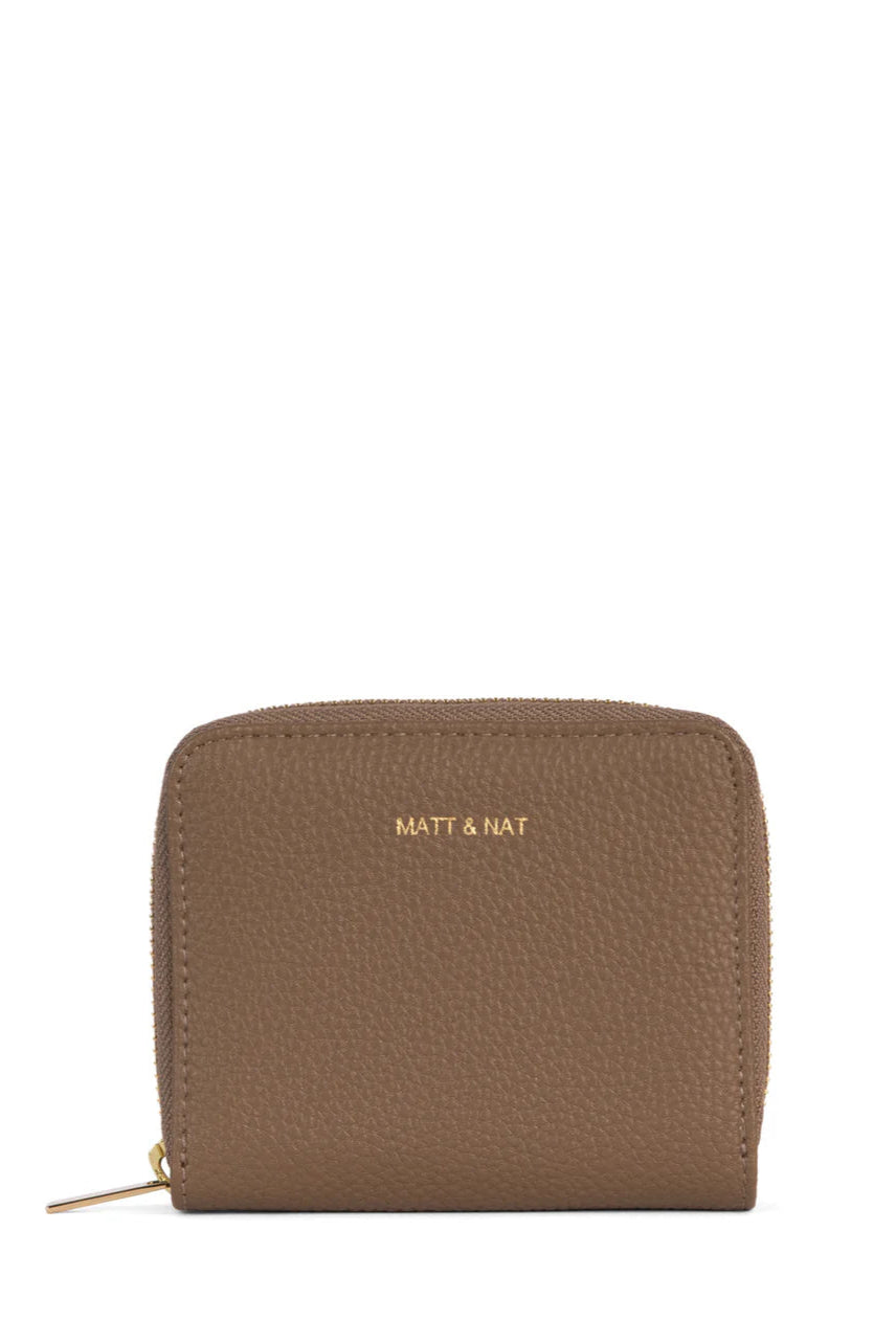 Vue de face du portefeuille Rue caramel en format compact