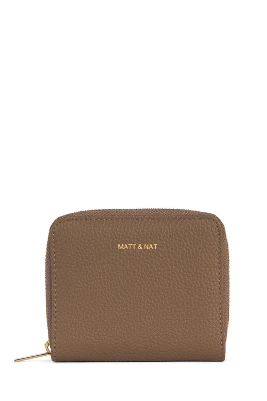 Vue de face du portefeuille Rue caramel en format compact