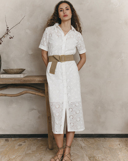 Jane ecru Robe