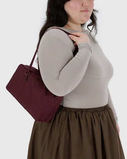 Sac Bowler acajou – Porté à l’épaule, look élégant et sobre